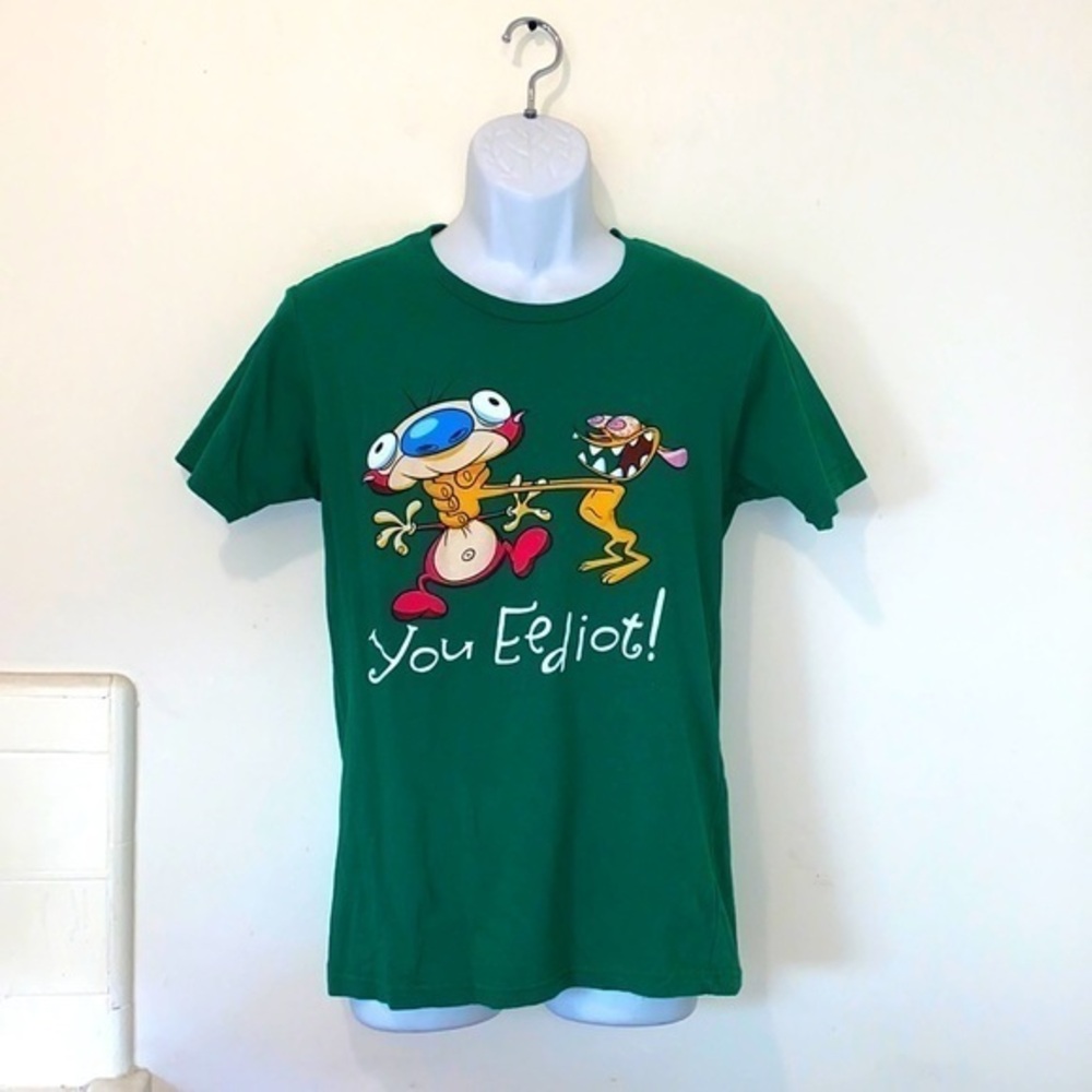 Unisex Nickelodeon Ren & Stimpy “ You Eediot” Graphic Tee